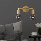 Wall Lamp Metal Square Arm Bare Bulb