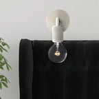 Wall Lamp Metal Square Arm Bare Bulb