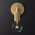 Wall Lamp Metal Square Arm Bare Bulb