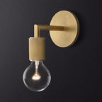 Wall Lamp Metal Square Arm Bare Bulb