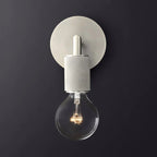 Wall Lamp Metal Square Arm Bare Bulb