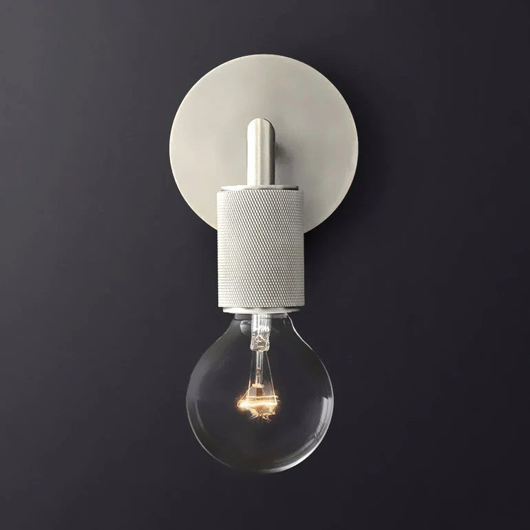 Wall Lamp Metal Square Arm Bare Bulb