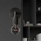 Wall Lamp Metal Square Arm Bare Bulb