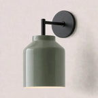 Wall Lamp Milk Glass Shade Metal Frame