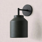 Wall Lamp Milk Glass Shade Metal Frame