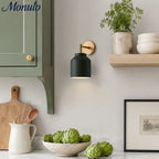 Wall Lamp Milk Glass Shade Metal Frame