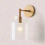 Wall Lamp Milk Glass Shade Metal Frame