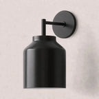 Wall Lamp Milk Glass Shade Metal Frame