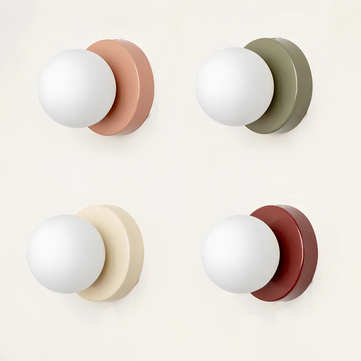 Wall Lamp Minimalist Glass Shade Warm Diffused Light