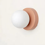 Wall Lamp Minimalist Glass Shade Warm Diffused Light