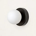 Wall Lamp Minimalist Glass Shade Warm Diffused Light