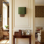 Wall Lamp Natural Linen Shade & Metal Frame