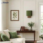 Wall Lamp Natural Linen Shade & Metal Frame