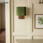 Wall Lamp Natural Linen Shade & Metal Frame