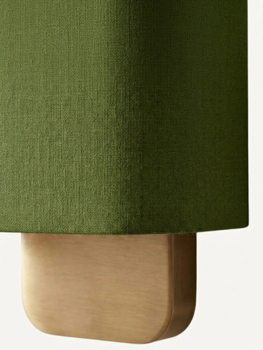 Wall Lamp Natural Linen Shade & Metal Frame