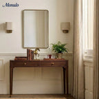Wall Lamp Natural Linen Shade & Metal Frame