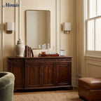 Wall Lamp Natural Linen Shade & Metal Frame