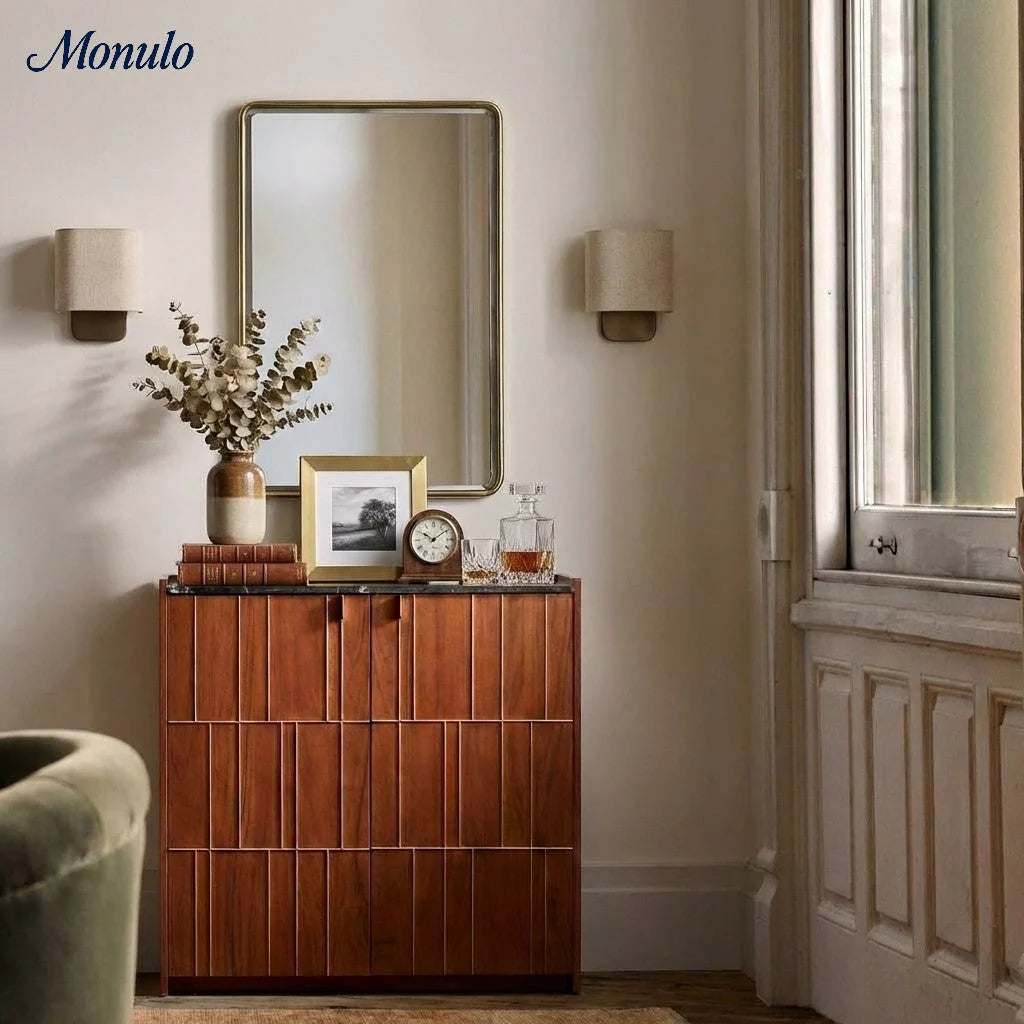 Wall Lamp Natural Linen Shade & Metal Frame