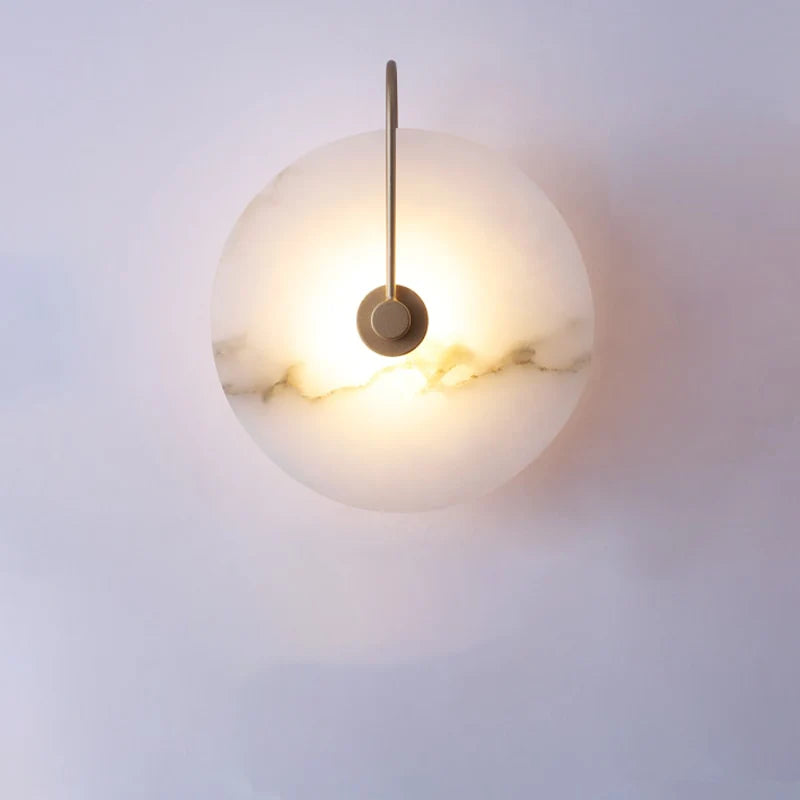 Wall Lamp Natural Marble Integrated LED Energy Efficient