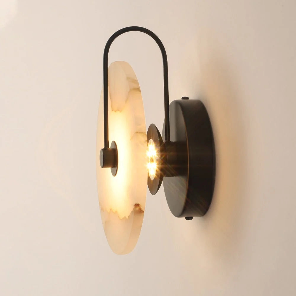 Wall Lamp Natural Marble Integrated LED Energy Efficient