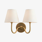 Wall Lamp Pleated Linen Shade Warm Ambient Light