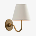 Wall Lamp Pleated Linen Shade Warm Ambient Light
