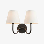 Wall Lamp Pleated Linen Shade Warm Ambient Light