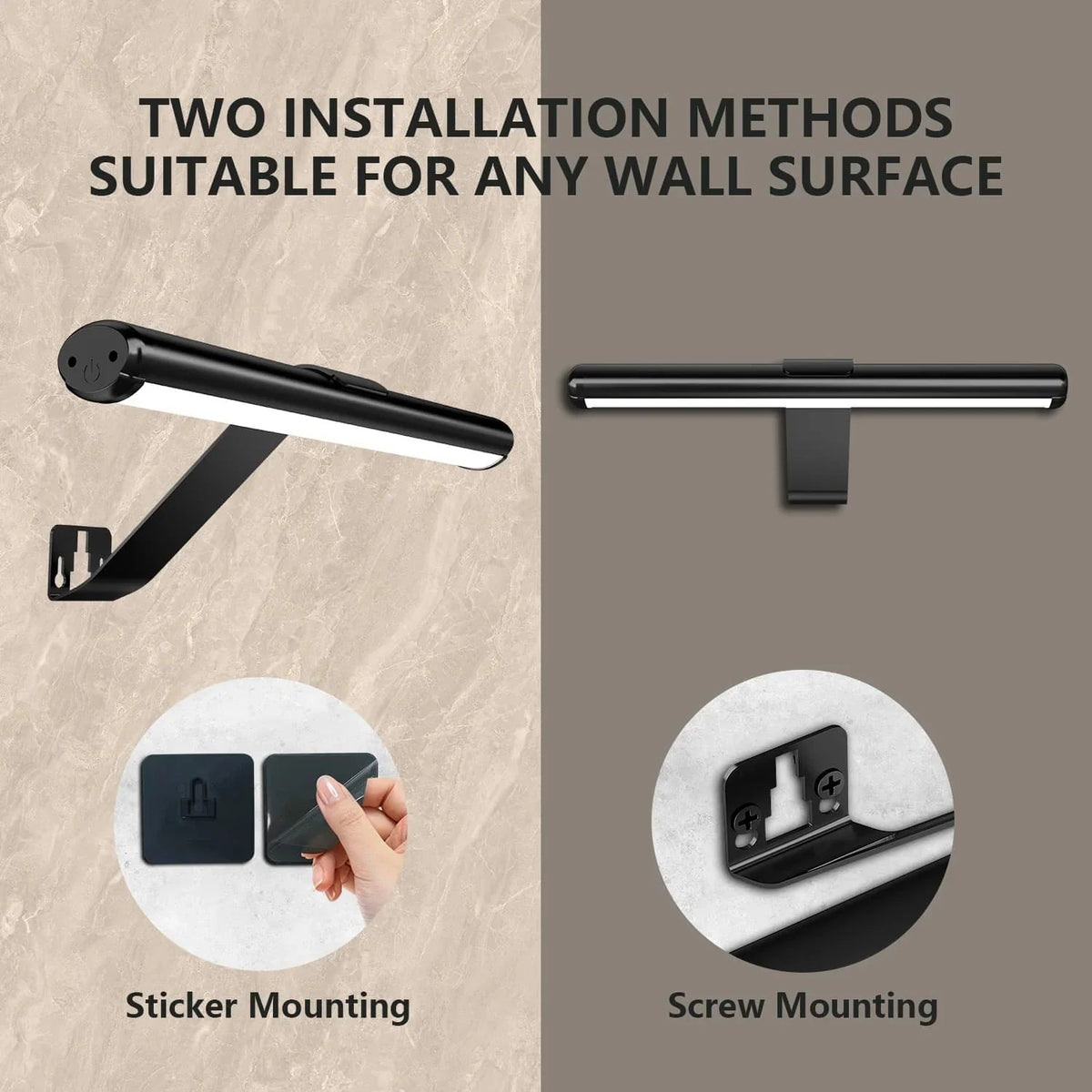 Wall Lamp Rechargeable Motion Sensor & Touch Control