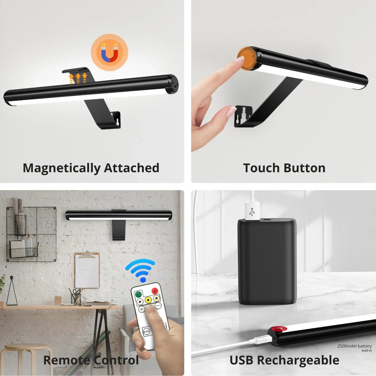 Wall Lamp Rechargeable Motion Sensor & Touch Control