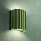 Wall Lamp Ribbed Resin Warm 7W LED