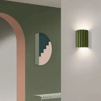 Wall Lamp Ribbed Resin Warm 7W LED