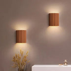 Wall Lamp Ribbed Resin Warm 7W LED