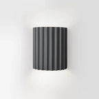Wall Lamp Ribbed Resin Warm 7W LED