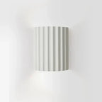Wall Lamp Ribbed Resin Warm 7W LED