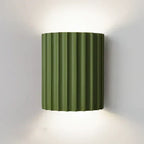 Wall Lamp Ribbed Resin Warm 7W LED