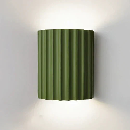 Wall Lamp Ribbed Resin Warm 7W LED