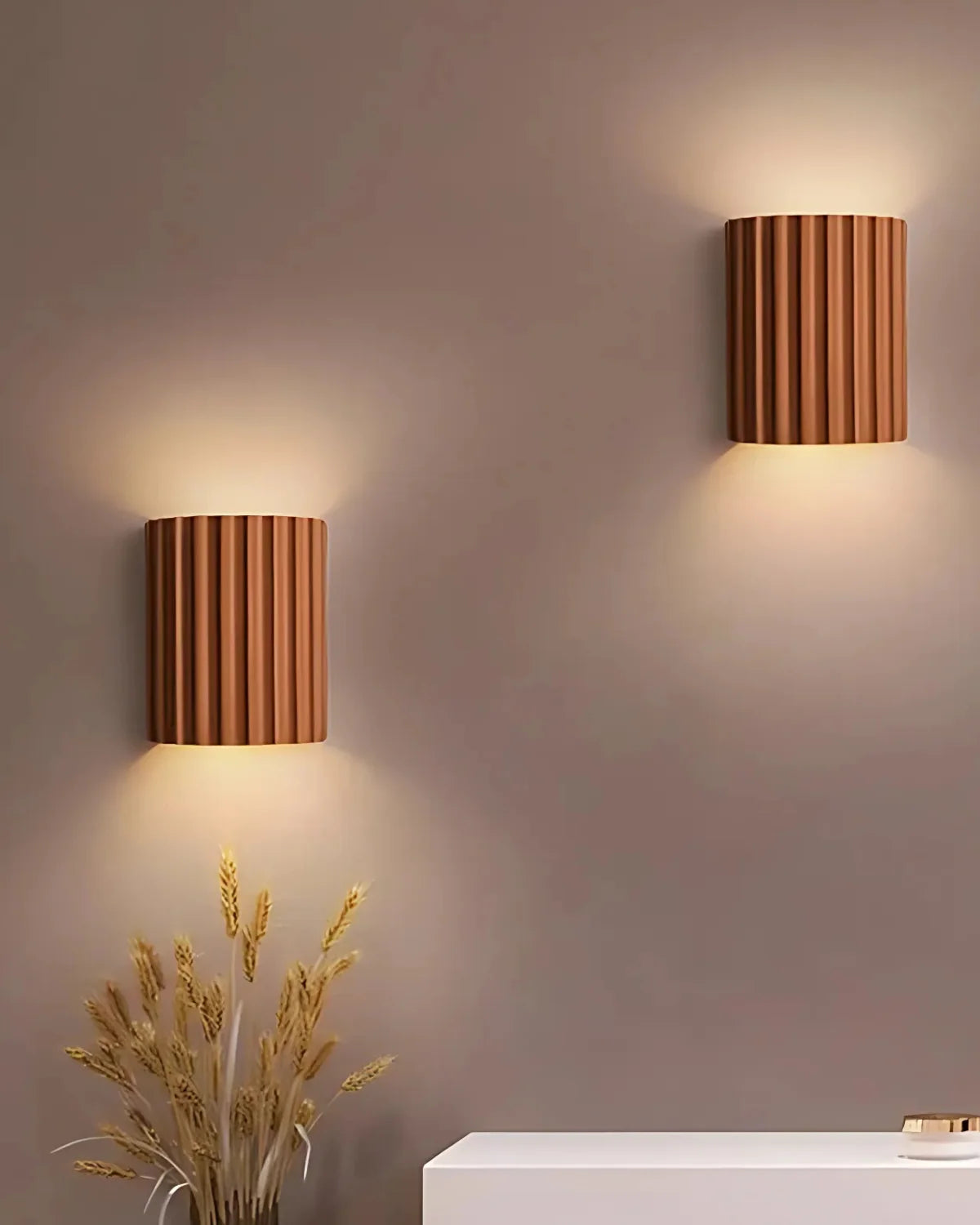 Wall Lamp Ribbed Up & Down Lighting