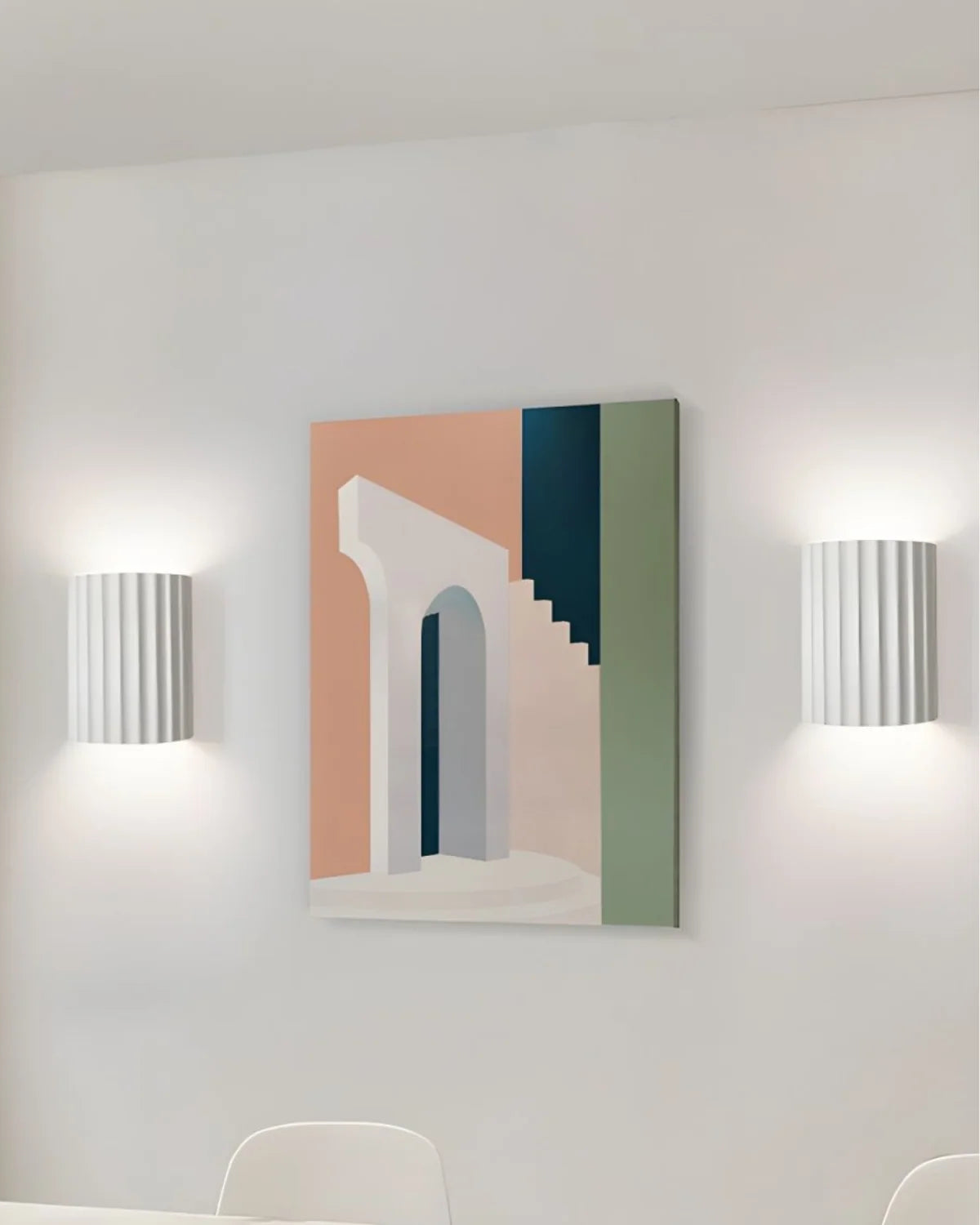 Wall Lamp Ribbed Up & Down Lighting