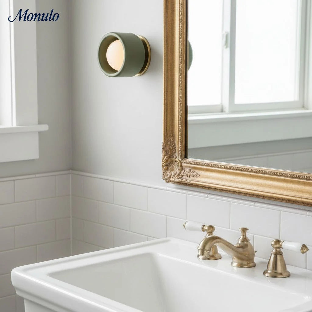 Wall Lamp Round Ceramic Flush Mount