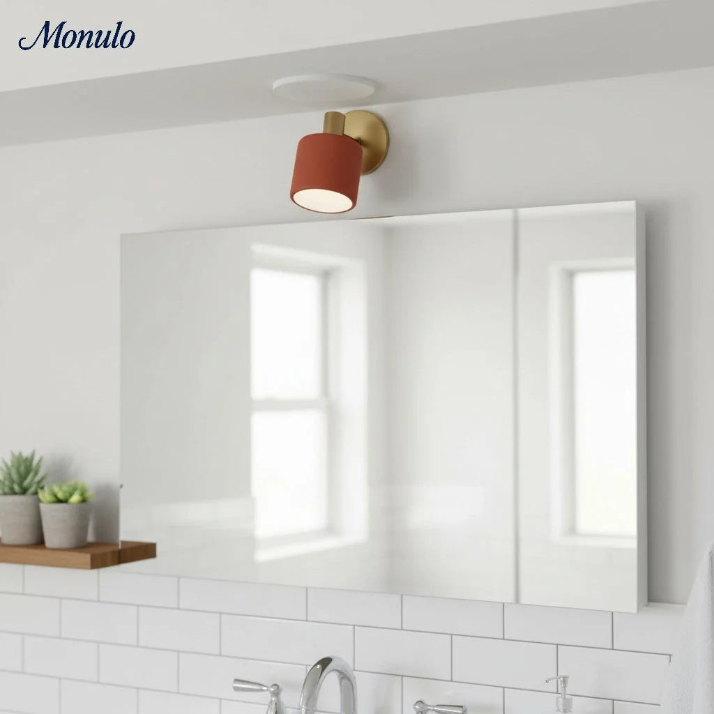 Wall Lamp Round Ceramic Flush Mount