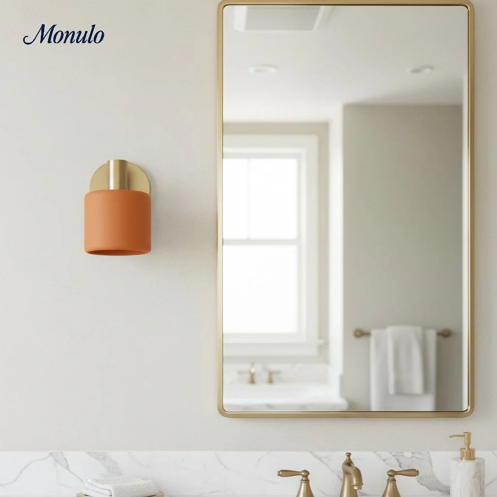 Wall Lamp Round Ceramic Flush Mount