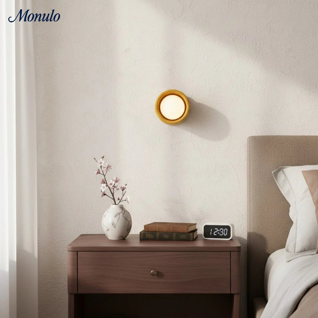 Wall Lamp Round Ceramic Flush Mount