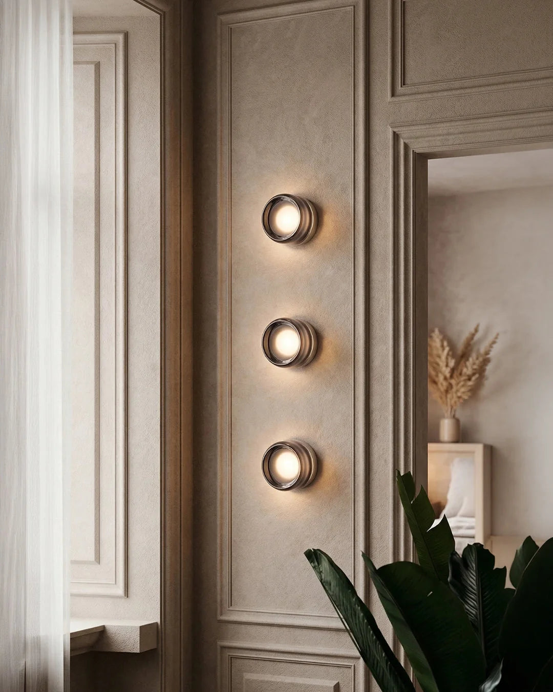 Wall Lamp Round Integrated LED Acrylic Diffuser