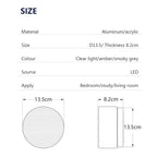 Wall Lamp Round Integrated LED Acrylic Diffuser
