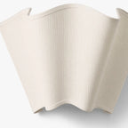 Wall Lamp Scalloped Linen Shade Hardwired & Plug-In