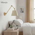 Wall Lamp Scalloped Shade Lacquered Metal 35 cm