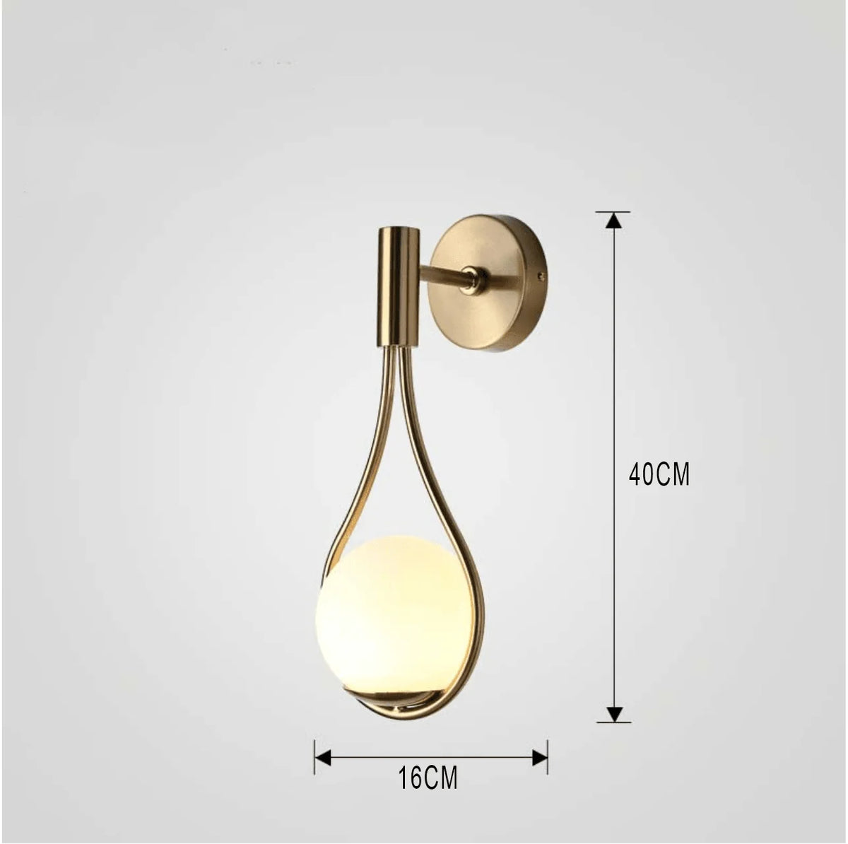 Wall Lamp Scandinavian Metal Easy Installation