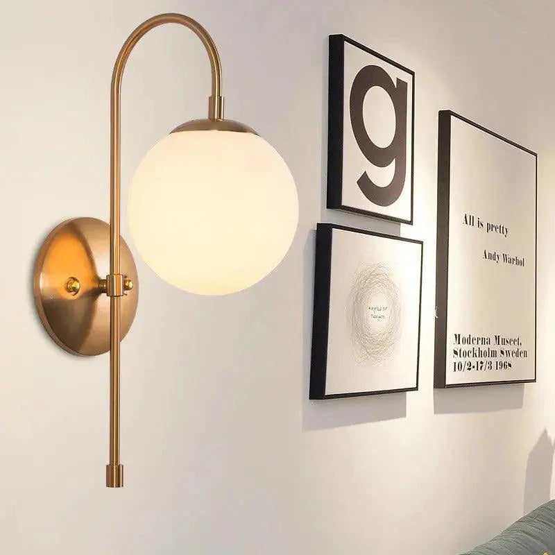 Wall Lamp Scandinavian Minimalist Gold Metal