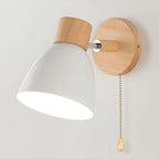 Wall Lamp Scandinavian Natural Wood & Metal Warm Light