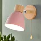Wall Lamp Scandinavian Natural Wood & Metal Warm Light